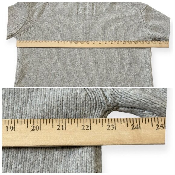 Nili Lotan Zoe Turtleneck Sweater, Gray, Wool Blend, Size S, Oversized - Picture 12 of 14